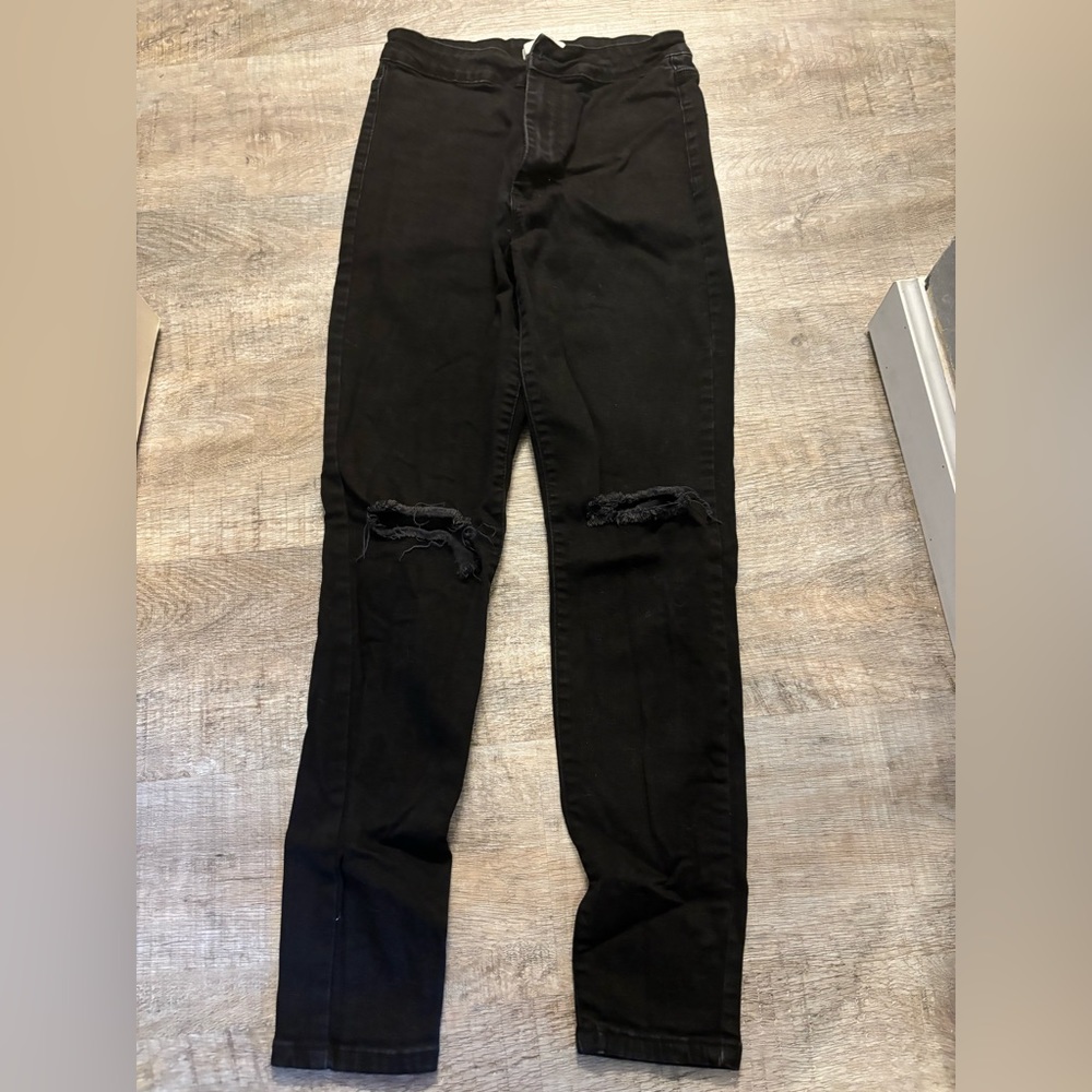 Black Forever 21 High Waisted Skinny Jeans